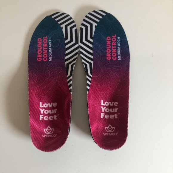 Spenco Ground Control Medium Arch Shoe Insoles Size S Womens 7-8 Mens 6-7 NEW - Picture 6 of 7